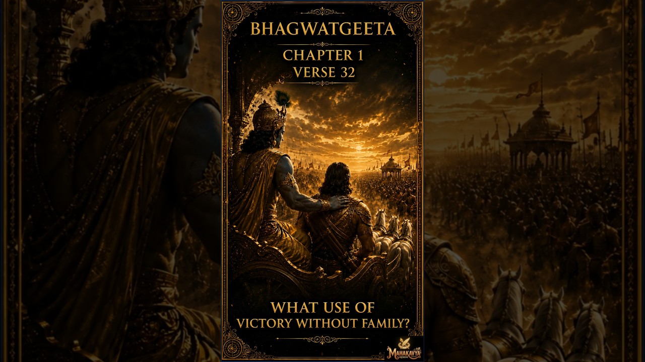 1.32 English Bhagavad Gita Chapter 1 Shlok 32 | Arjuna Says—I Desire Neither Victory nor Kingdom