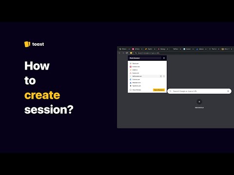 How to create and open session? Toast Extension