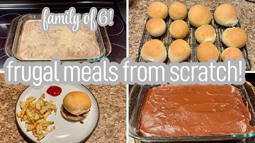 FROM SCRATCH MEALS FRUGAL MEALS FOR OUR FAMILY OF 6!