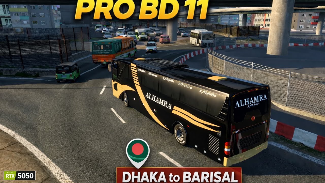 ETS2 Pro BD v11 | Extreme Bangladesh Traffic Realistic Gameplay | Dhaka to Barisal