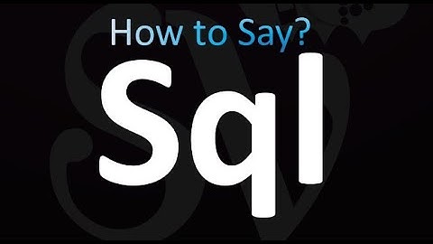 How to Pronounce sql (Correctly!)