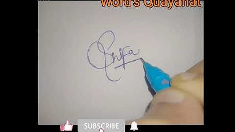 SHIFA signature style | Calligraphy | Unique Style || Viewer