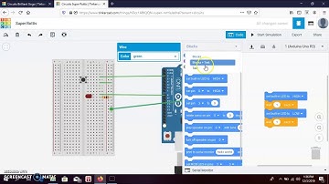 Rangkaian Tinkercad dengan Menggunakan 1 Push Button dan 1 LED