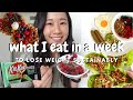 What I eat in a week to lose weight SUSTAINABLY // Realistic so I'm not miserable