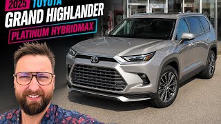 2025 Toyota Grand Highlander Platinum Hybrid MAX | Heavy Metal w/ Portobello Brown Interior