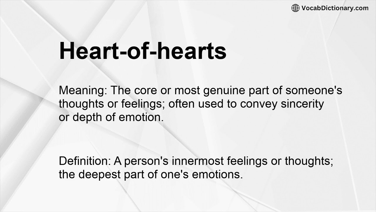 heart of hearts