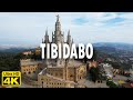 Tibidabo barcelona drone 4k