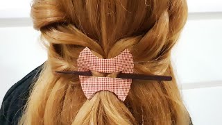 Diy Stof Haaraccessoires 布 碎 利用 很 田园 风 的 发 饰 自己 动手 做 吧