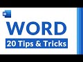 Top 20 Microsoft Word Tips and Tricks for 2022 // All the features you didn't know existed!