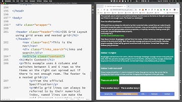 CSS Grid Layout with Grid Areas, Nested Grids, and Float Fallback