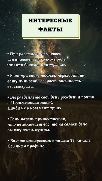 Интересные факты - YouTube