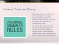 Noam Chomsky’s Theory of Universal Grammar