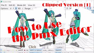 Java 3D: How to Pose a Miku Hatsune Model in the Pmx Editor (Clipped Ver.)