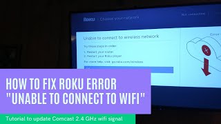 Adjusting Xfinity wifi routers to fix a Roku that won't connect to the network
