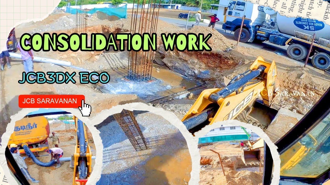 புதிய கட்டிடம் Consolidation வேலை | New Building Consolidation Work | Jcb3dx Eco | JCB Saravanan