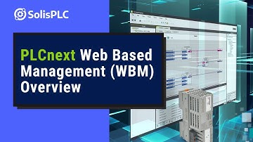 PLCnext Web Based Management (WBM) Overview