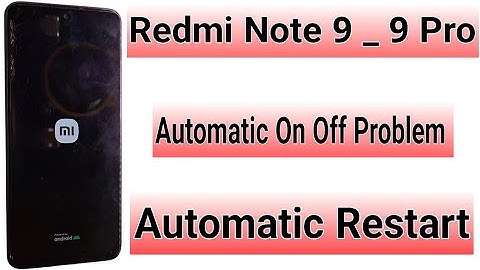 Redmi Note 9 Note 9 Pro Auto Restart ||Automatic Power Off Problem || On Off Problem #jamobilerepair
