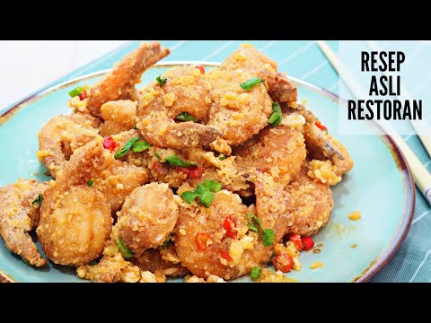 Resep Udang Goreng Telur Asin yang Super Enak | Salted Egg Shrimp Recipe