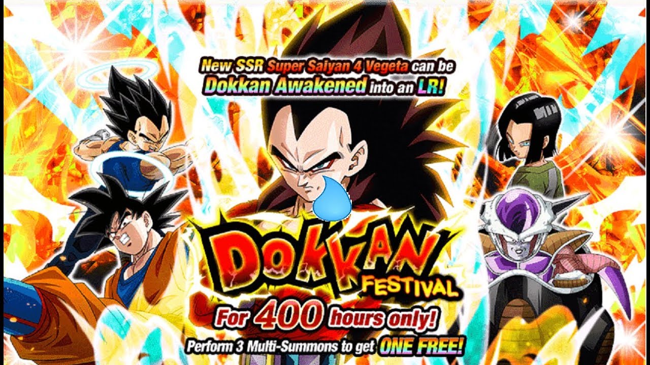 (Dokkan Battle) 4 Year Anniversary Summons For SSJ4 Vegeta! (Part 1 of ?)