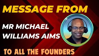 #ONPASSIVE updates & news / MSG FROM MICHAEL WILLIAMS TO ALL THE FOUNDERS