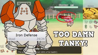 IRON DEFENCE REGIROCK IS SO TANKY! (High Ladder Pokemon Showdown Random Battles)