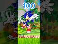 Thank You For 100 Subscribers! #sonic #sonicthehedgehog #1000subscriber #shorts