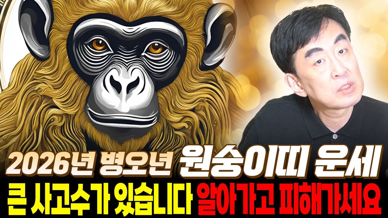 2026년 병오년 미리보는 원숭이띠운세 큰 사고수가 있습니다 꼭 알고 피해가세요