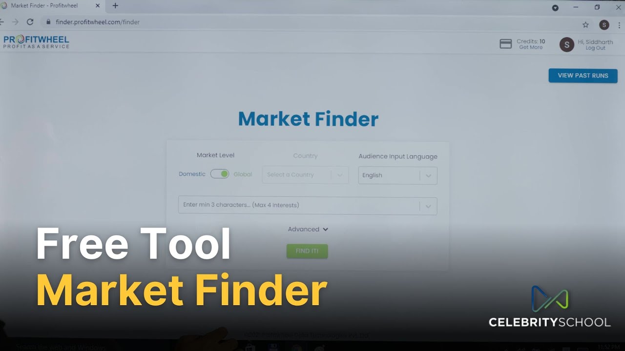 Free Tool - Market Finder