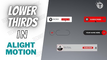 Lower Third Animation | subscribe lower third alight Motion.