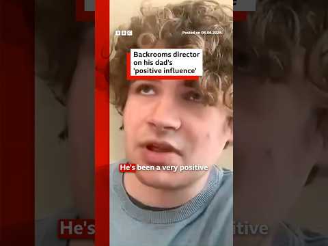 Backrooms director on his dad's 'positive influence'. #KaneParsons #Backrooms #BBCNews