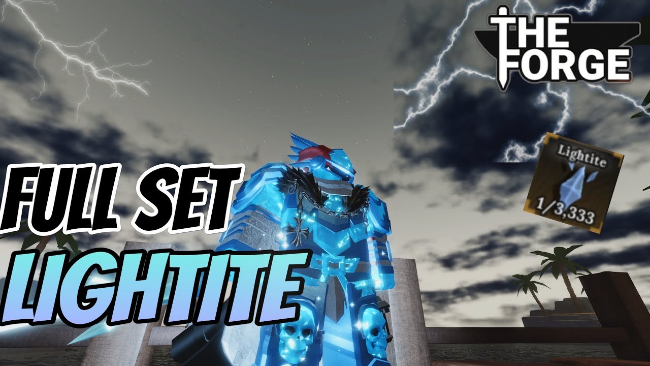 MEMBUAT FULL SET LIGHTITE DARK KNIGHT - The Forge roblox - YouTube
