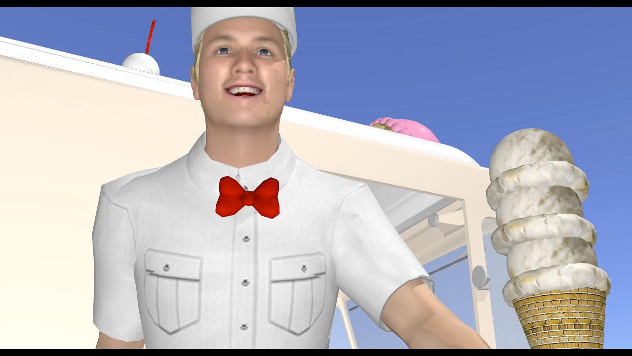 Ice Cream Man Music Video "Motion" 3D Storyboards YouTube