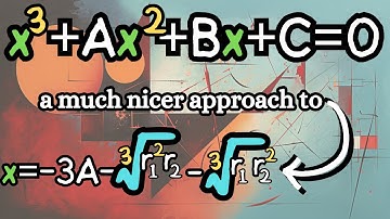A much more friendly approach to the cubic formula.