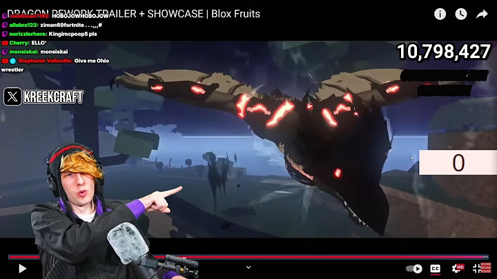 KreekCraft Reacts to Roblox Blox Fruits DRAGON REWORK TRAILER + SHOWCASE