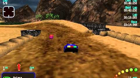 Re Volt Custom Track Conduciendo Fumado by seth, 12 Cars 8 Laps and Pickups