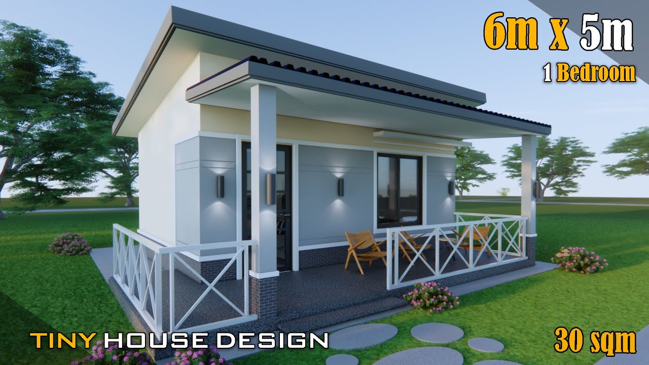 Small House Design 6m x5m (30 sqm)