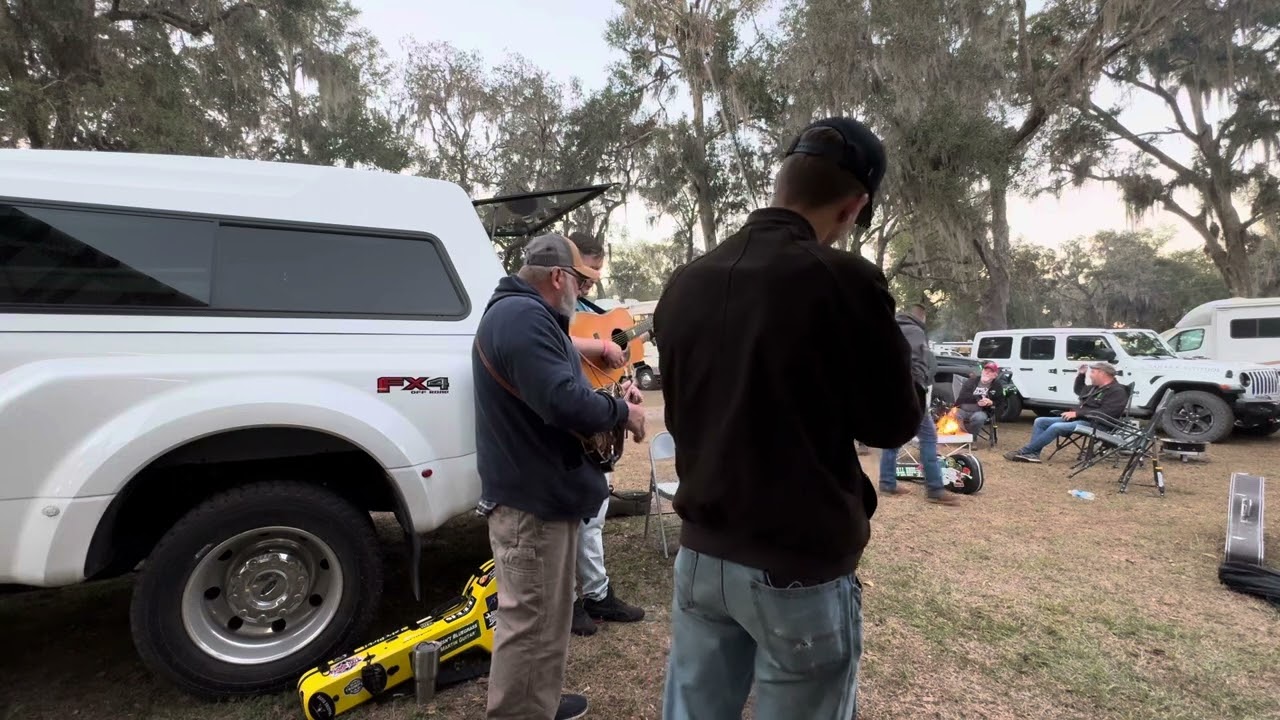 Robertson family and friends jamming at  Withlacoochee Bluegrass Festival 11/23/24