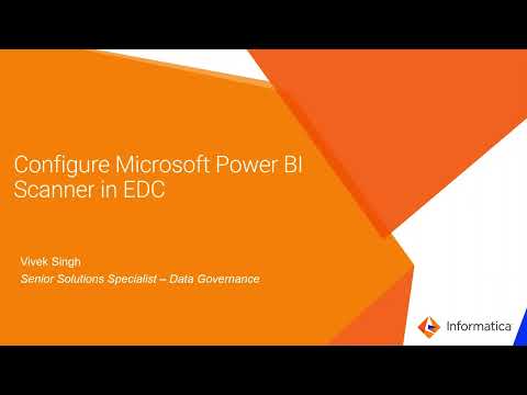 How to Configure Microsoft Power BI Scanner in EDC