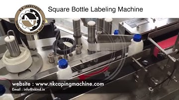 Square Bottle Sticker Labeling Machine