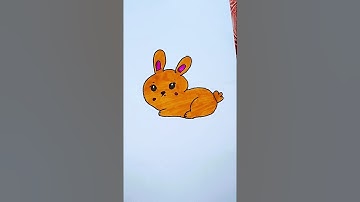 How to draw Easy Rabbit #coloring #drawing #drawingforkids #artdrawing