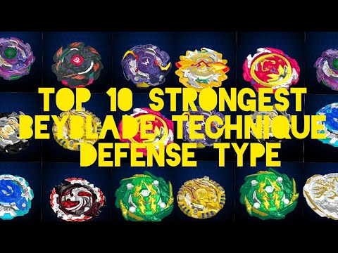 Top 10 strongest beyblade technique defense type Beyblade Burst Rivals Gameplay
