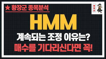 HMM 주가 전망! "계속되는 조정 이유? 매수를 기다리신다면 꼭 보세요" [주식,재테크,HMM전망,종목분석]