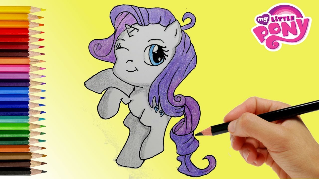 My Little Pony How to Draw Rarity Coloring Book My Little Pony. - YouTube