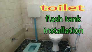 how to toilet 🚽 flash tank installation #plumbing #watertank