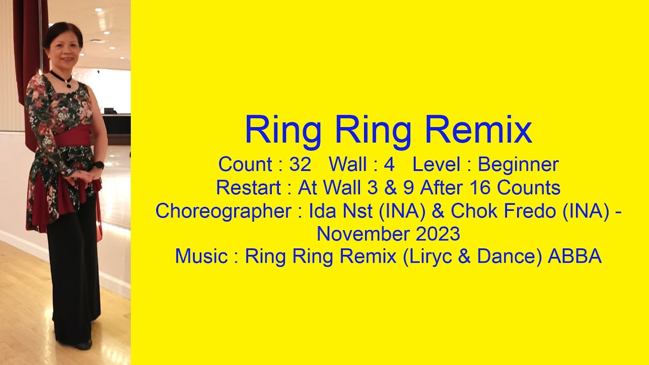 Ring Ring Remix Line Dance Walk Thru & Demo - YouTube