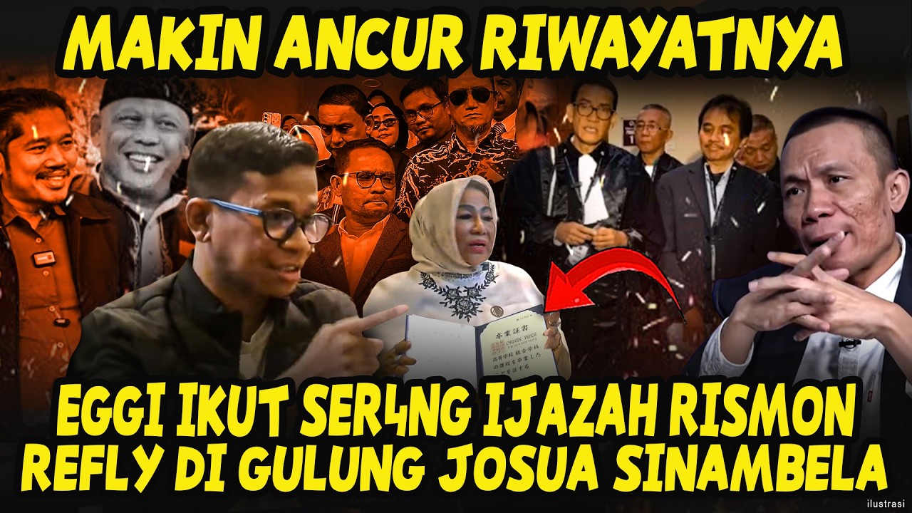 HAHAAA..RISMON KEOK‼️😂TIM EGGI SUDJANA IKUT SER4NG IJAZAH JEPANG⁉️REFLY DIGULUNG JOSUA SINAMBELA