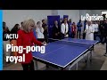 La reine camilla et brigitte macron saffrontent au pingpong  saintdenis