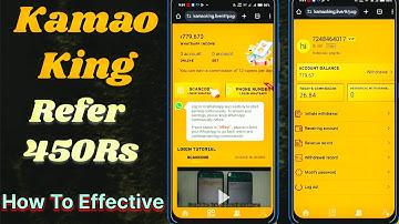 Kamao King Effective Solution | waho Jaisa dusra app today launch | New WhatsApp Earning App Today