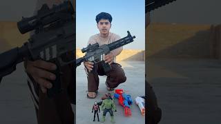 Mini toy gun unboxing and 4 gun testing #shortvideo