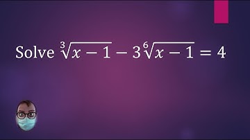 How to solve a radical equation using a substitution